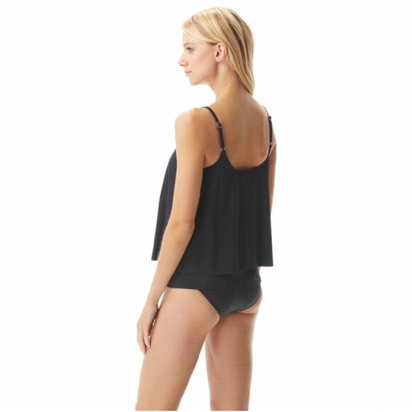 NWT Michael Kors | Black Chain Layered Tankini Top Size S - Picture 2 of 9